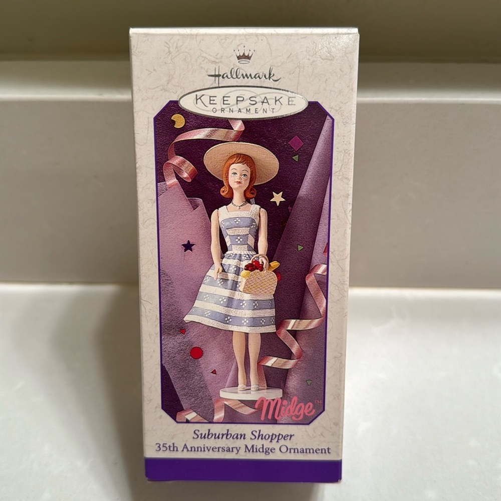 Suburban Shopper 35th Anniversary Midge Ornament from Hallmark dated 1998